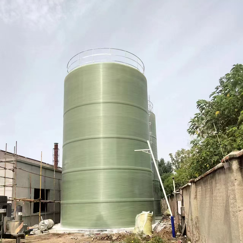 Vertical FRP storage tank