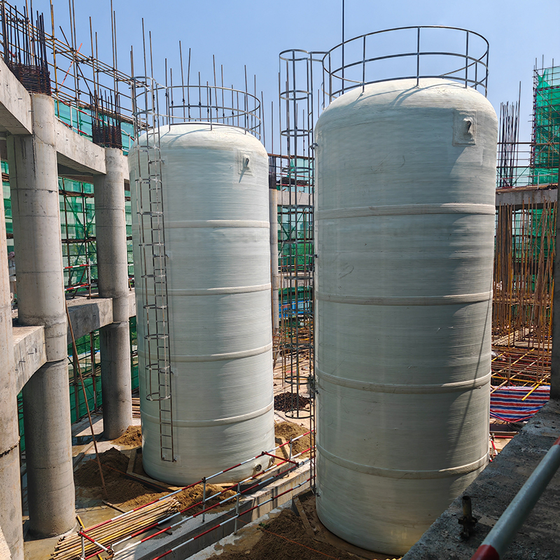 FRP chemical storage tank